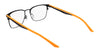 Nike 4644 Eyeglasses / Matte Black/Total Orange / Size 48