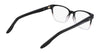 Nike 7177 Eyeglasses | Size 53 / Black/Clear Gradient