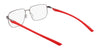 Nike 4317 Eyeglasses / Satin Gunmetal/Black / Size 55