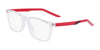 Nike 5543 Eyeglasses | Size 49 / Clear/Mystic Hibiscus