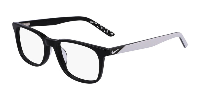 Nike 5546 Eyeglasses / Black / Pure Platinum / Size 47
