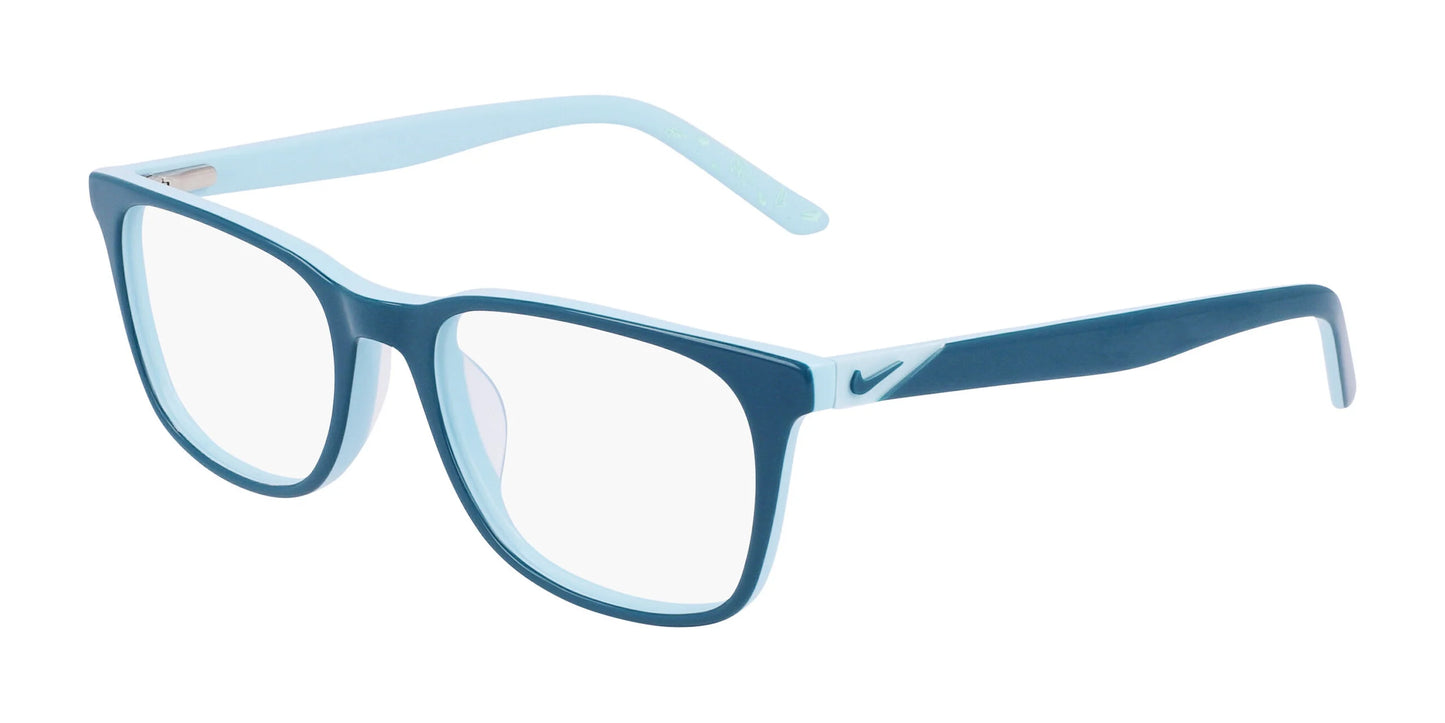 Nike 5546 Eyeglasses Dark Teal Green / Worn Blue