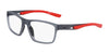 Nike 7015 Eyeglasses | Size 55 / Matte Dark Grey/University Red