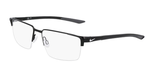 Nike 8054 Eyeglasses / Size 55 / Satin Black/Matte Black