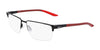 Nike 8054 Eyeglasses | Size 55 / Satin Black/Matte Team Red