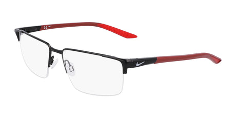 Nike 8054 Eyeglasses Satin Black / Matte Team Red