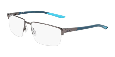 Nike 8054 Eyeglasses Satin Gunmetal / Matte Blue