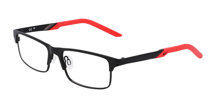 Nike 5592 Eyeglasses | Size 50 / Satin Black / Ember Glow