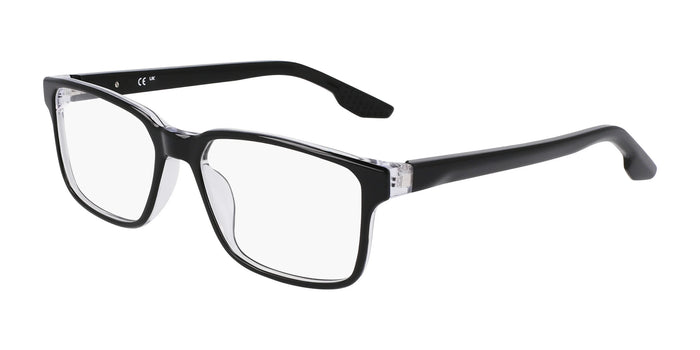 Nike 7160 Eyeglasses | Size 55 / Black / Crystal Clear