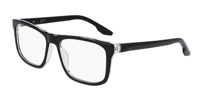 Nike 7163 Eyeglasses | Size 55 / Black / Crystal Clear