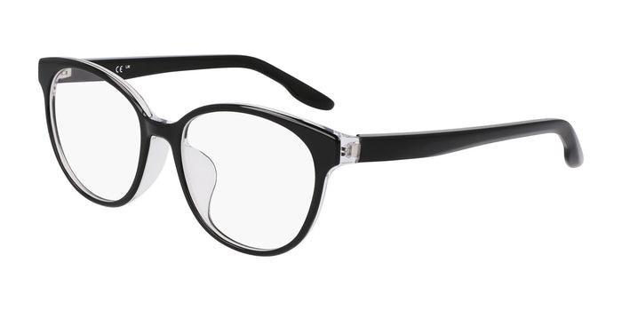 Nike 7164LB Eyeglasses | Size 53 / Black / Crystal Clear