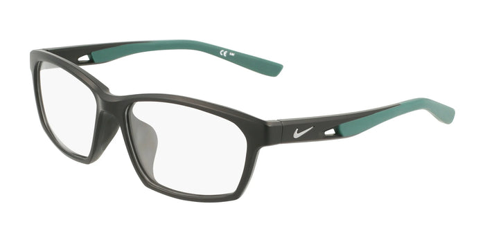 Nike 7017LB Eyeglasses | Size 57 / Matte Black / Atomic Teal