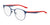Nike 4643 Eyeglasses | Size 48 / Matte Midnight Navy/Red