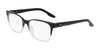 Nike 7177 Eyeglasses | Size 53 / Black/Clear Gradient