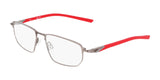 Nike 6067 Eyeglasses Satin Gunmetal / University Red