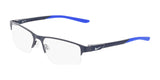 Nike 8159 Eyeglasses Matte Obsidian / Racer Blue