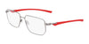 Nike 4317 Eyeglasses / Satin Gunmetal/University Red / Size 55