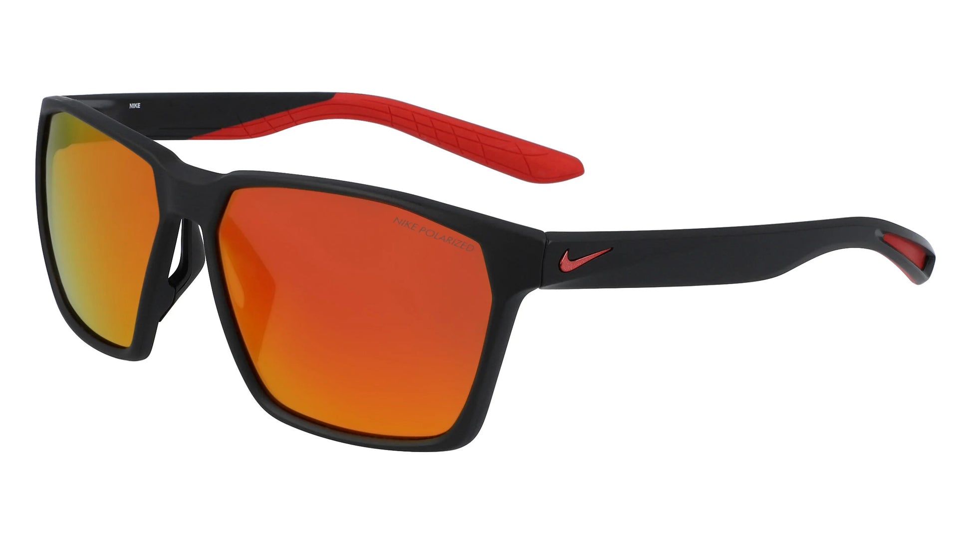 Nike MAVERICK EV1097 Sunglasses Matte Black / Polargreyw / Red Mirror