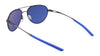 Nike ACE DRIVER I PL EV24043 Sunglasses | Size 59 / Satin Gunmetal/Polr Lite Blu