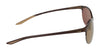 Nike MODERN METAL ZONE IH0911X Sunglasses | Size 62 / Brushed Walnut/Amber Mirror