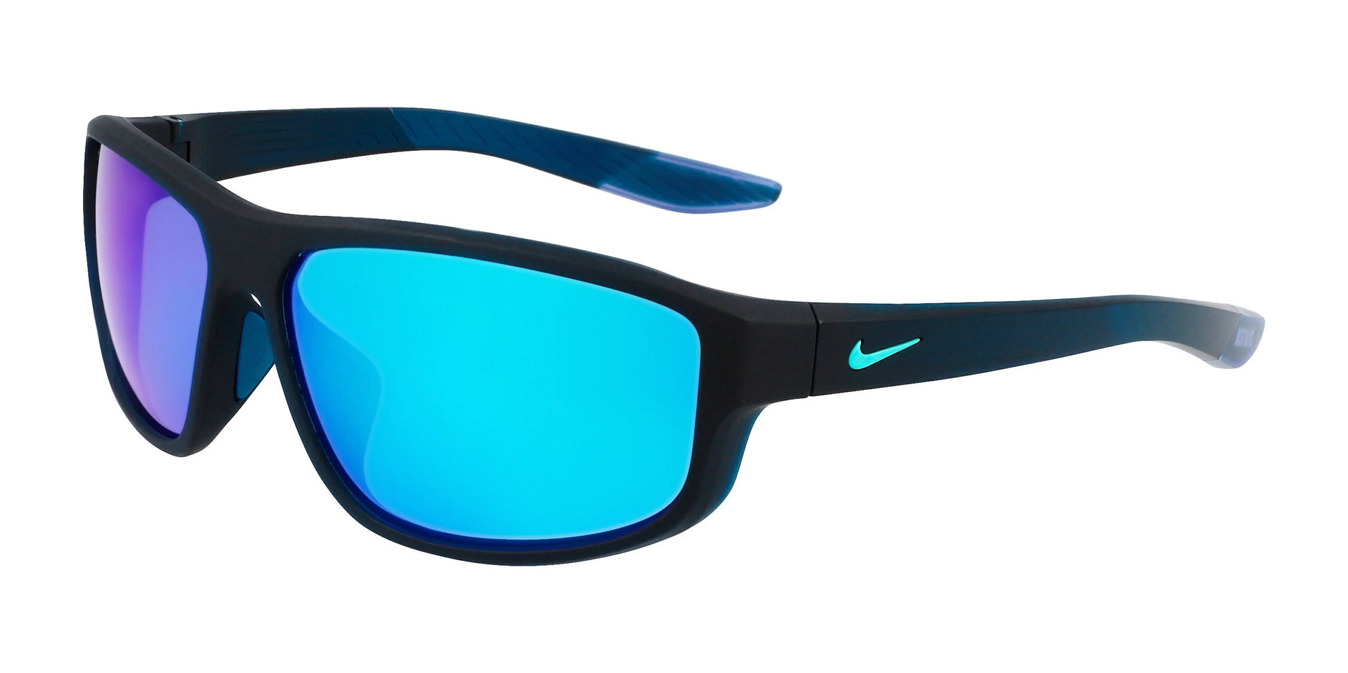 Nike BRAZEN FUEL DJ0803 Sunglasses Matte Space Blue / Grey-Turq