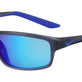 Matte Dark Grey/Blue Mirror