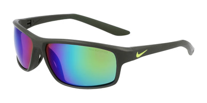 Nike RABID 22 DV2153 Sunglasses Matte Sequoia / Green Mirror