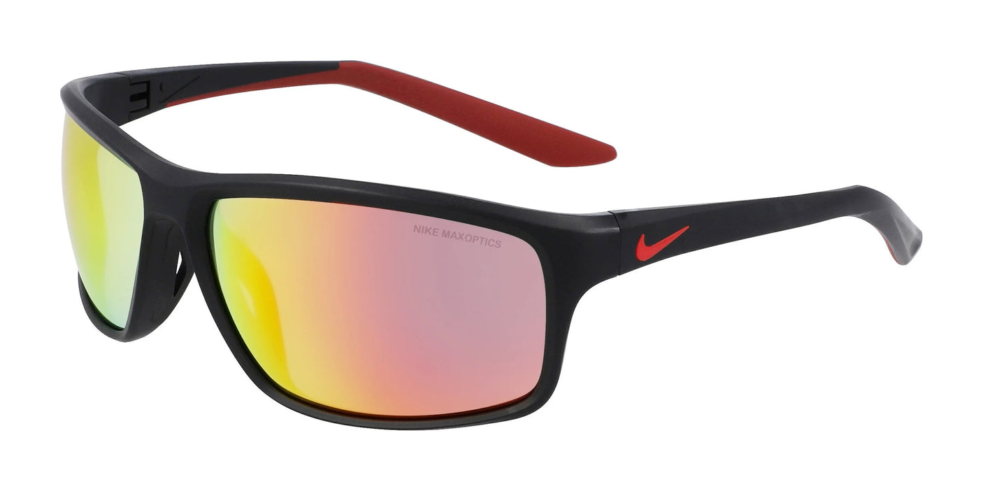 Nike ADRENALINE 22 DV2155 Sunglasses Matte Black / Red Mirror