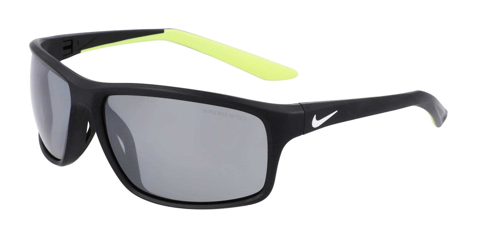 Nike ADRENALINE 22 DV2372 Sunglasses Black / Silver Flash