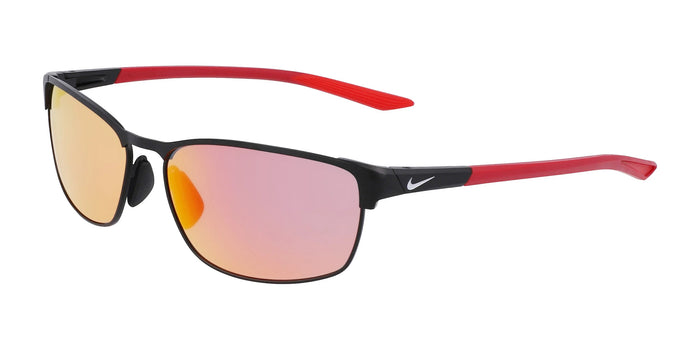 Nike MODERN METAL DZ7366 Sunglasses | Size 58 / Satin Black / Red Mirror