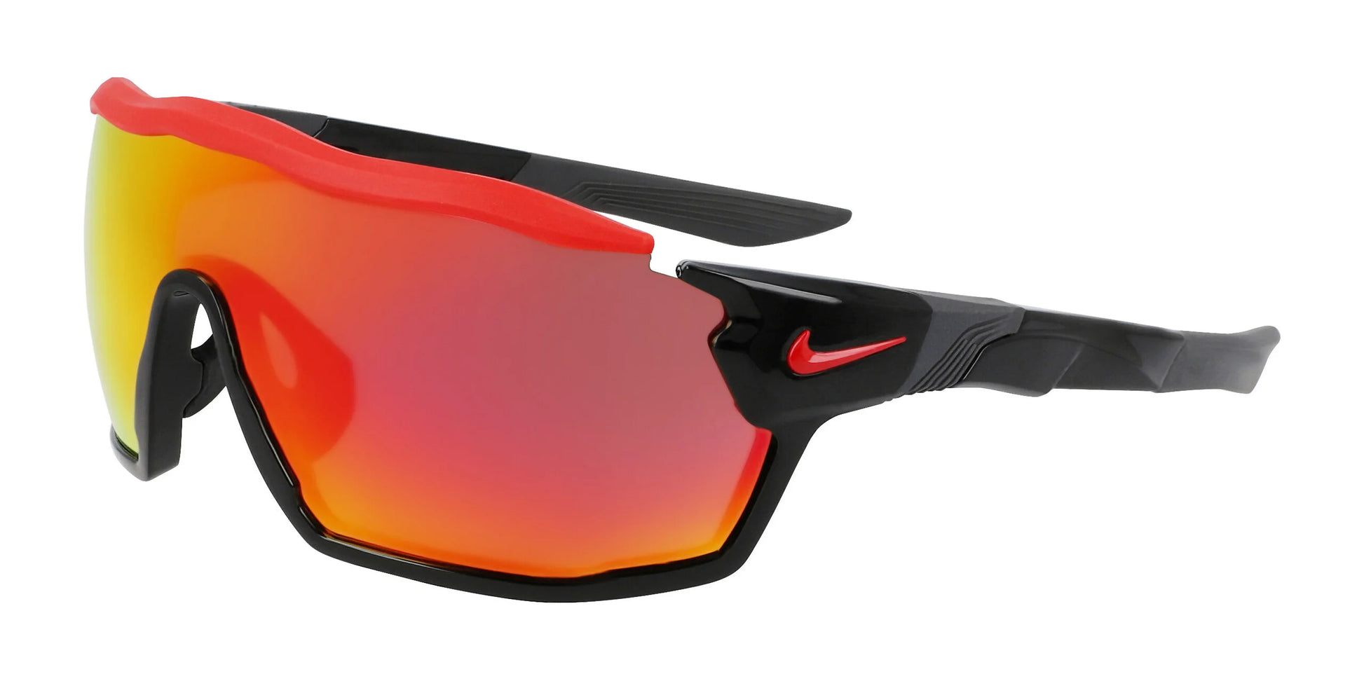 Nike SHOW X RUSH DZ7370 Sunglasses Black / Red Mirror