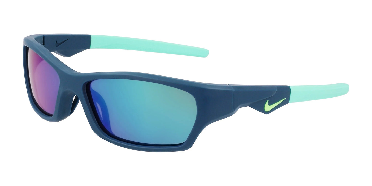 Nike JOLT DZ7379 Sunglasses Matte Space Blue / Green Mirror