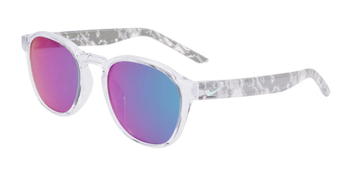 Nike SMASH DZ7383 Sunglasses / Size 47 / Clear/Green Mirror