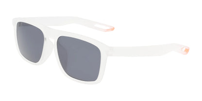 Nike NV05 DZ7269 Sunglasses Matte Crystal Clear / Dark Grey