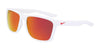Nike FORTUNE FD1805 Sunglasses | Size 57 / White/Red Mirror