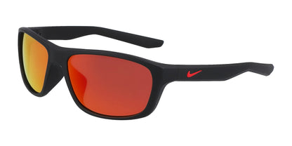Nike LYNK FD1817 Sunglasses Matte Black / Red Mirror