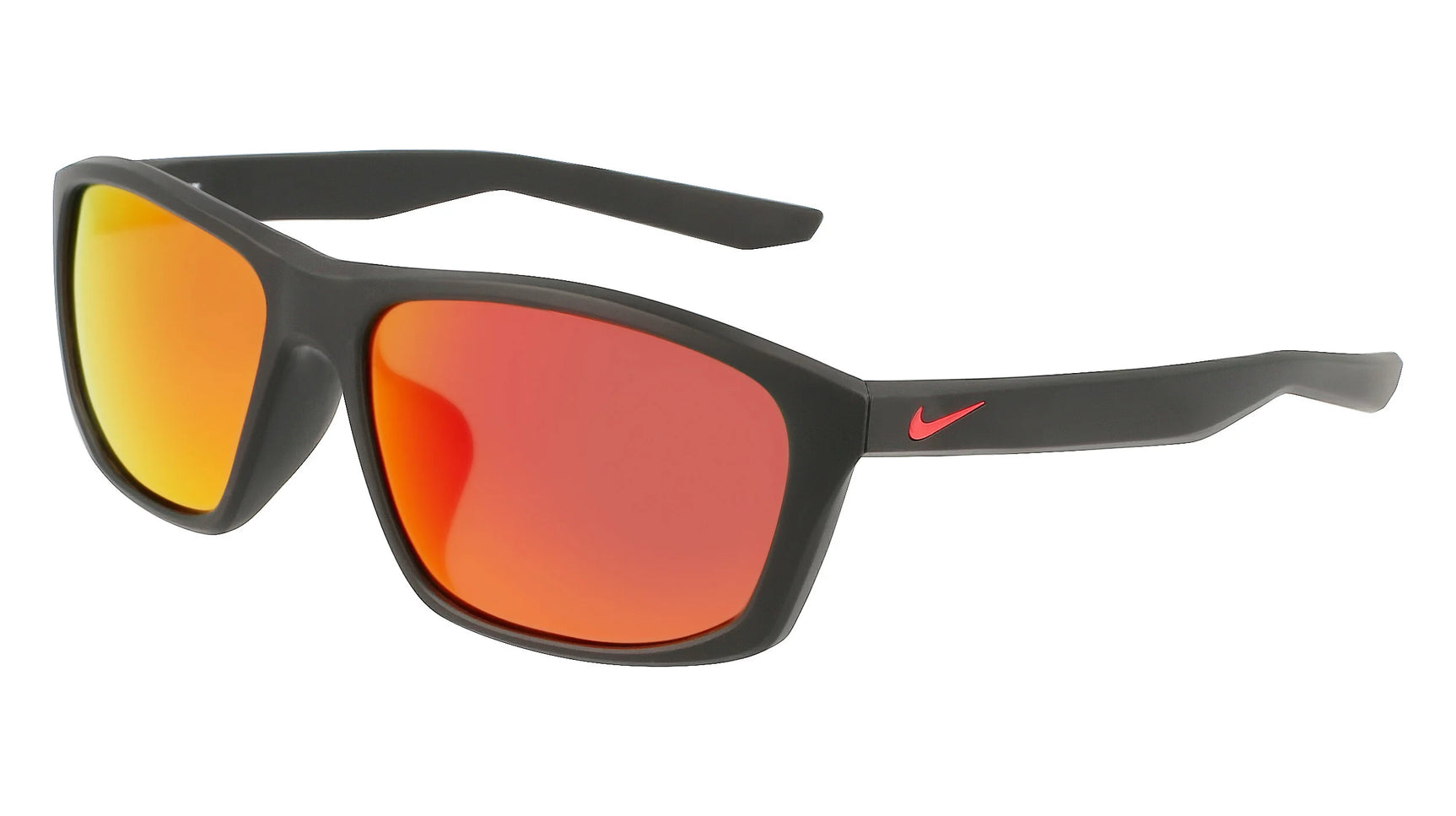 Nike MORPH FD5102 Sunglasses Matte Black / Red Mirror