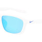 Matte White/Blue Mirror