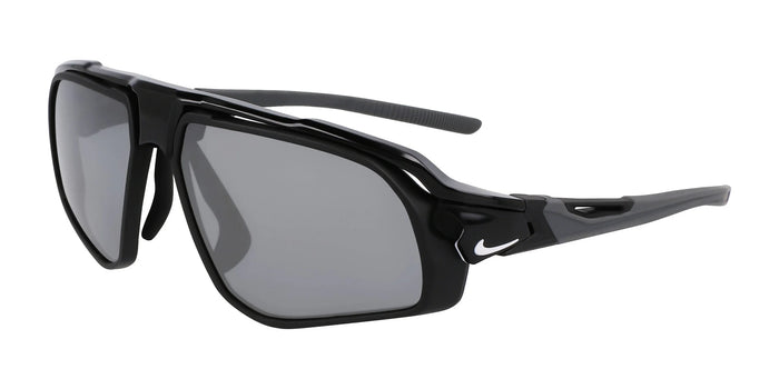 Nike FLYFREE FV2387 Sunglasses | Size 59 / Black / Silver Flash / Volt