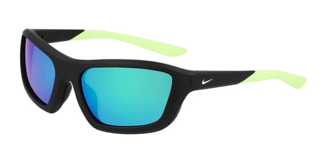 Nike BRAZER FV2401 Sunglasses Matte Black / Green Mirror