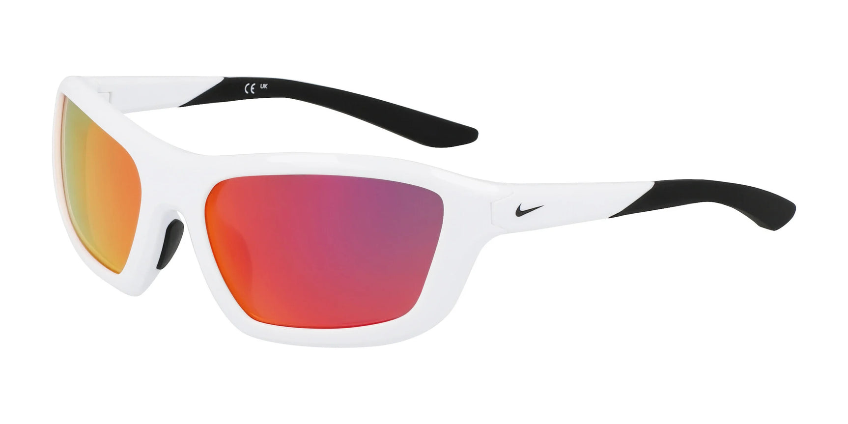 Nike BRAZER FV2401 Sunglasses White / Red Mirror