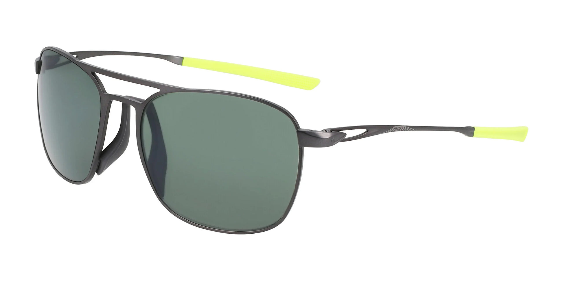 Nike ACE DRIVER EV24010 Sunglasses Satin Gunmetal / Polar Green