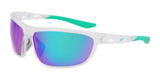 Nike WINDTRACK RUN EV24003 Sunglasses Matte Clear / Green Mirror