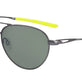 Satin Gunmetal/Green