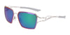 Nike VEIL PRISM EV24049 Sunglasses | Size 57 / Silver/Greenmir/Infrared Mir