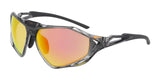 Nike ZEUS RISE IF1113X Sunglasses Smoke Grey / Road Orange Mirror