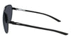 Nike CLUB NINE DQ0799 Sunglasses / Satin Black / Dark Grey / Size 60