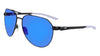 Nike CLUB NINE DQ0924 Sunglasses / Satin Black / Grey Ultraviolet / Size 60