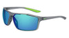 Nike WINDSTORM CW4672 Sunglasses / Matte Dark Grey / Grey / Green / Size 65