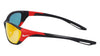 Nike ZONE DZ7358 Sunglasses / Matte Black / Red Mirror / Road / Size 66
